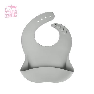 China Waterproof Silicone Food Catching Bib Easily Clean Customized for sale