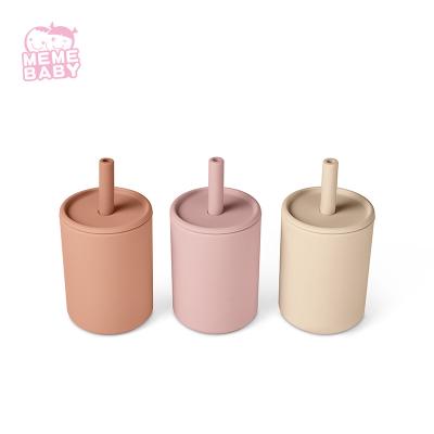 China Freies Silikon Straw Cup Baby 180ml des Kleinkind-Kindbpa für kleine Hände zu verkaufen