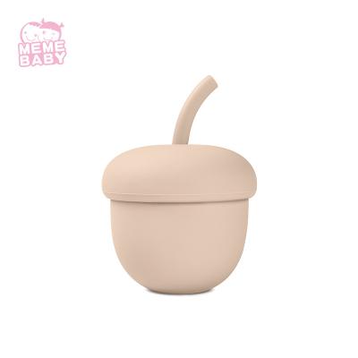 Chine LFGB tasse de Sippy de silicone de 230 degrés, conception mignonne de alimentation de tasse de silicone à vendre