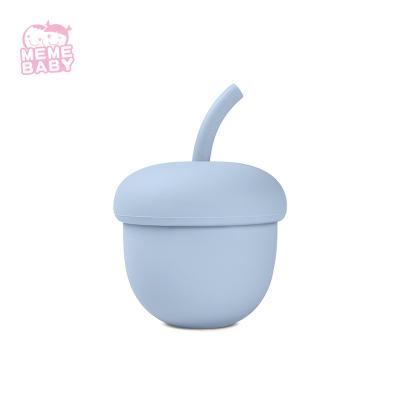 China Non Smell Dishwasher Safe Silicone Baby Cup Toddler Training Cup 200ml for sale