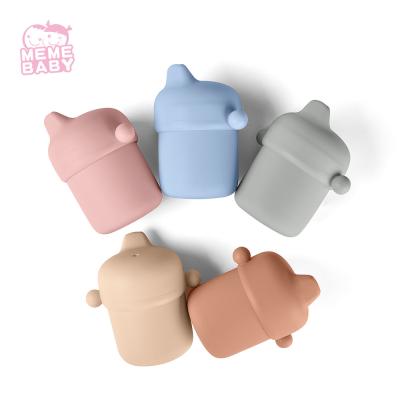 China Silicone Sippy Cup Leakproof Training Drinking Baby Toddler Kid With Cover Lid for sale