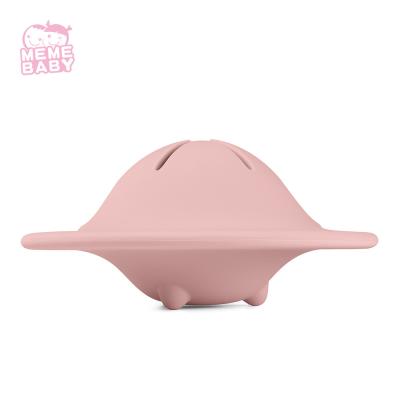 China UFO Shape 220ml Collapsible Silicone Snack Cup For Toddler And Baby for sale