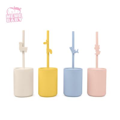 China BPA Free Silicone Straw Cup for sale