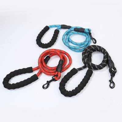 China Dogs Dog Rope Pet Traction Walking Luminous Elastic Nylon Nylon Rope for sale