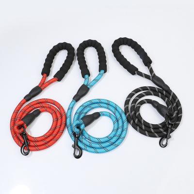 China Dogs Dog Rope Pet Traction Walking Luminous Elastic Nylon Nylon Rope for sale