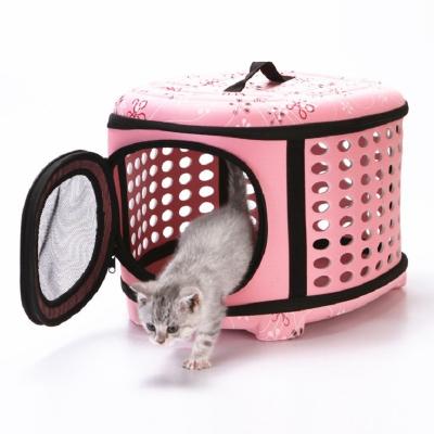 China Small Foldable Portable Fashion Animals A 10 Kg EVA Breathable Pet Bag Can Hold Cats Or Dogs 45*38*32cm for sale