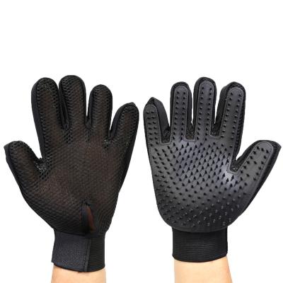 China New Pet Products Silicone Five Finger Brush Dog Cat Viable Artifact Silicone Pet Gloves for sale