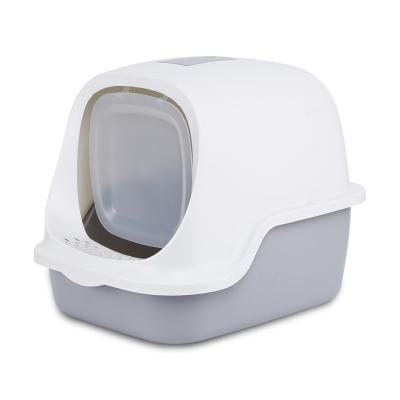 China Small Animals Splash Proof Fully Enclosed Cat Large Litter Box Cat Toilet for sale