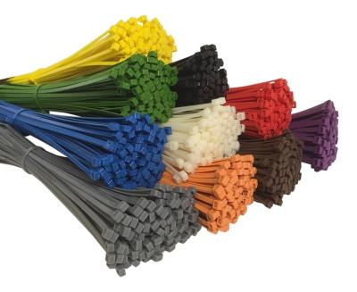 China NLZD Nylon Colorful PA66 Zip Wraps 200mmx7.6mm Cable Ties 100pcs for sale