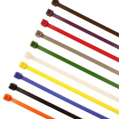 China Support Nylon Custom Colors PA66 Colored Self Locking Zip Tie 3.5*300 Cable Ties for sale