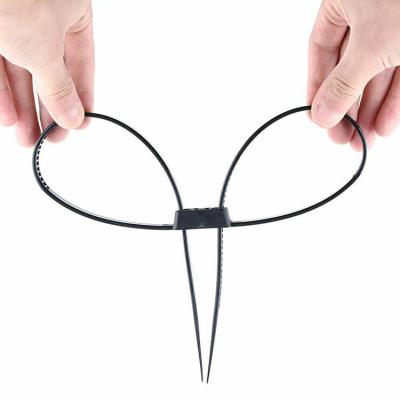 China High Tensile Zip Lock Nylon Handcuffs Heavy Duty Cable Ties High Tensile Double Ties for sale