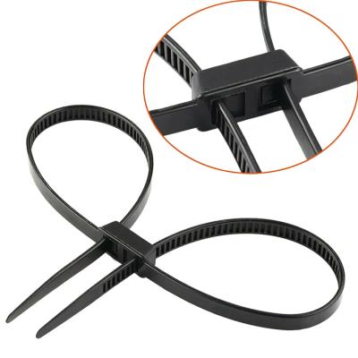 China Police nylon black and white unbreakable self-locking cable tie plastic handcuffs for sale