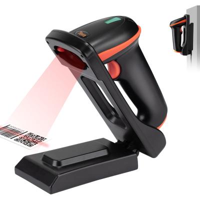 China Tera 2D Barcode Scanner with Adjustable Folding Bracket Wall Mountable Wireless Wired QR Barcode Reader with Cradle, D5100-CR 30-1000mm for sale