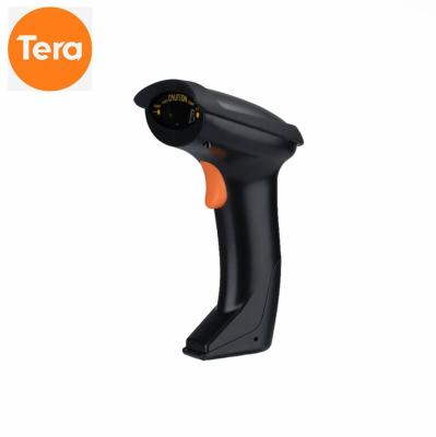 China Tera Wireless 1D Laser Scanner Wired&Wireless Barcode with Stand 2 in 1 Handheld Wired Barcode Scanner with Display 30-1000mm for sale