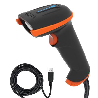 China Tera Upgraded USB Laser 1D Barcode Scanner Wired IP65 Dustproof USB Extra Long Handheld Cable, Fast and Accurate, L5100Y 30-1000mm for sale