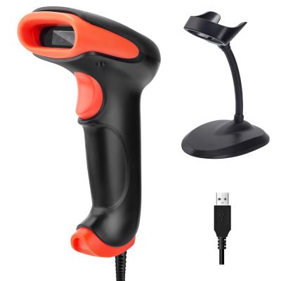 China Tera Barcode Scanner 2D USB 2.0 QR CMOS Picture Barcode Reader Image Barcode Cable Handheld Cable Scanner with Stand 30-1000mm for sale