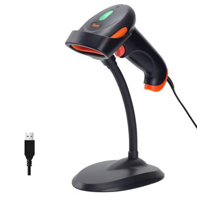 China Tera Wired Barcode Scanner with Stand Cheap Price 2D 1D QR Barcode Reader USB Handheld Scanner Barcode with 30-1000mm Display for sale