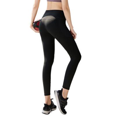 China Wholesale Breathable High Waist Seamless Tight Seamless Yoga Fashion Black Gaiters for sale