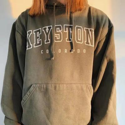 China Autumn Winter Casual Classic Drawstring Letter Print Breathable Cotton Cozy Casual Hoodie for sale