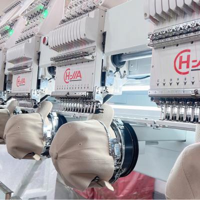 China CHUANGJIA Hotels Tubular/T-shirt/Hat Embroidery Machine 6 Heads 12 Needles for sale