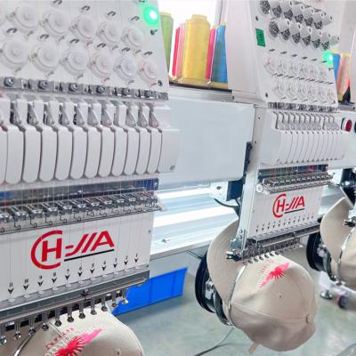 China CHUANGJIA Hotels Tubular/T-shirt/Hat Embroidery Machine 6 Heads 12 Needles for sale