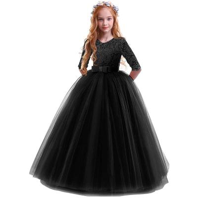 China Formal Dress Wedding Washable Lace Flower Girl Princess Puffy Tulle Dresses Flower Girl Pageant Party Prom Ball Gown For Kids for sale