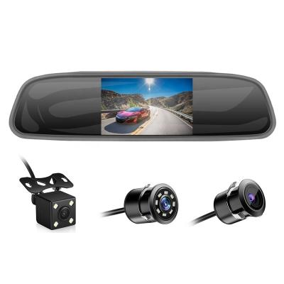 China All Car 4.3 Inch TFT LCD Car Monitor HD Auto Parking Rear View Mirror Assist IR/LED Night Vision Reversing Backup Cam for sale