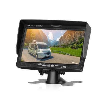 China Support 7 Inch Multi-Language LED TFT LCD Car Monitor For Car DVD Rear View Camera STB Satellite Receiver Video Equipment Truck Screen for sale