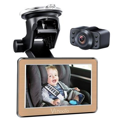 China All Car Baby Mirror Monitor 5 Inch HD Digital Night Vision Car Mirror Show TFT LCD Reverse Car Cam Monitored for sale