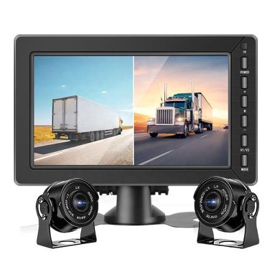 China Rent 8 Inch LCD Car Audio Monitor 2 CH/DC 12-24V Rear View Video Security 720P/1080P AHD Backup Screen Truck Trailer Dual Channel Vehicle for sale