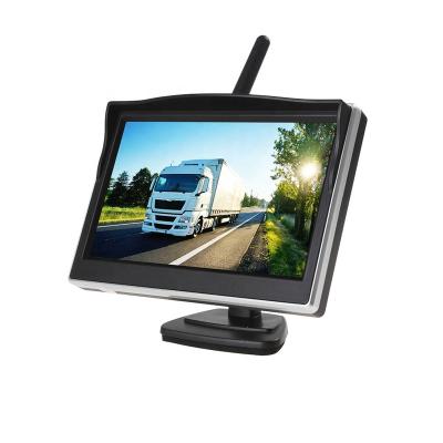 China Shock Resistant Wireless Backup Camera 5.0 Inch TFT LCD Car Monitor Reversing Wireless Camera With Monitor Rear View Camera For Car for sale