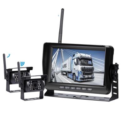 China Multi-Language Support 7 Inch Car Monitor Screen Wireless Reverse Vehicle Monitors Reversing Camera Screen For Car Monitor For Auto Truck RV for sale