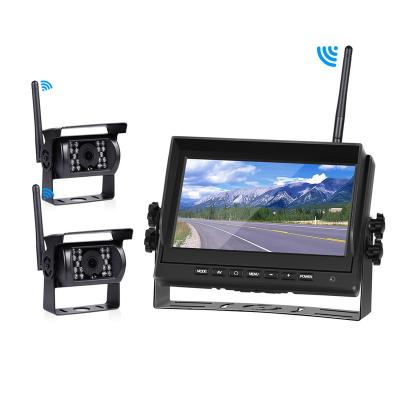 China Car Backup Reverse Camera 12-24V TFT LCD Car Support Truck Multi-Language Wireless Parking Wifi Camera Rear View IR Monitor for sale