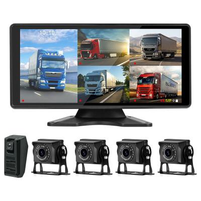 China Stereo 10.36 Inch 5CH/Channel 12V-24V Touch Screen Car Monitor System Rear View Monitor Car Reversing Truck DVR for sale