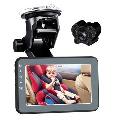 China Support Baby Car Mirror Monitor 5 Inch HD Night Vision Multilingual Car Mirror Show Backup TFT LCD Reverse Car DVR Recoder Screen for sale