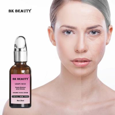 China Good Anti Wrinkle Korean High Quality Anti Aging Grape Seed Skin Revitalizer Cosmetics Natural Vitamin C Serum for sale