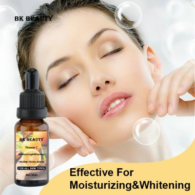 China Organic Whitening Vitamin C Rose Petals Serum Low Moq Natural Vegan Skin Revitalizer Facial Toner Glow Face Serum for sale