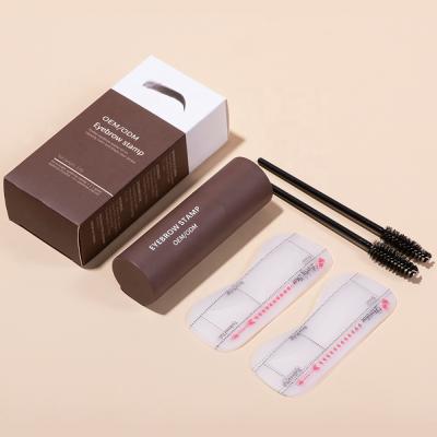 China Waterproof In Stock Waterproof Eyebrow Stamp Eyebrow Template Nature Eyebrow Long Lasting Makeup Sets for sale