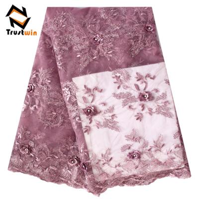 China Best Viable Wholesale Bridal Embroidery French Tulle Lace Fabric for sale