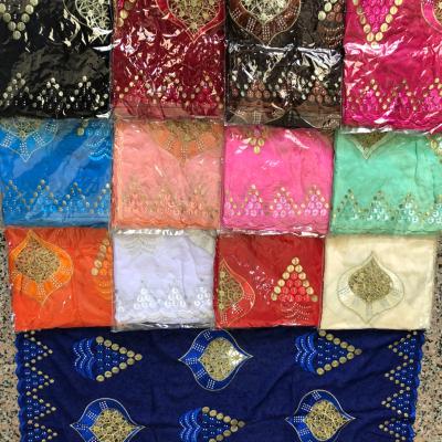 China Multifunctional african sego scarf dubai headtie embroidered muslim scarf for sale