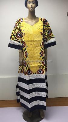 China Anti-static style Nice bazin dress guinea brocade african bazin dress for women for sale