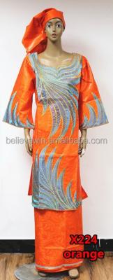 China Anti-static brocade fabric bazin dress for women african fabric for sale