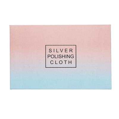 China Hot Selling Silver Jewelry Polishing Cloth Custom Paper Wraps Individually Packaging Silver Jewelry Polishing Cloth Printed Logo for sale