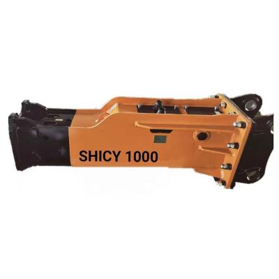 China Excavator Box Silenced Hydraulic Hammer Breaker For 10-15 Ton Excavator Parts / Construction Machinery Rock Hammer w/100mm Chisel for sale