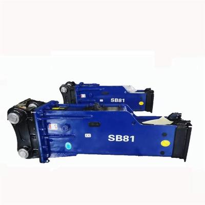 China Construction soosan box silenced type hydraulic rock breaker hammer sb81 for excavator 20 ton for sale