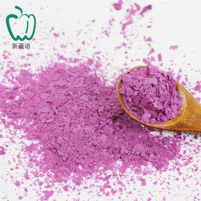 China China Dried Dehydrated Vegetables Factory Wholesale Good Price Air Dried Purple Sweet Potato Flakes for sale