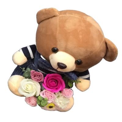 China Wholesale artificial flower Rose Teddy Bear soap flower soap flower bx pudsey bear fade bakerporcelain rose for home decoration for sale