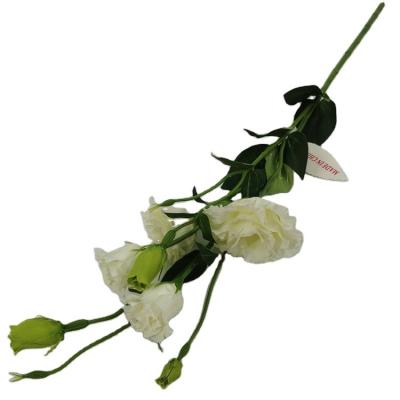 China Cheap Wholesale Artificial Tissue Eustoma Flower Stem For Weaving Decor Stem Flower Eustoma for sale