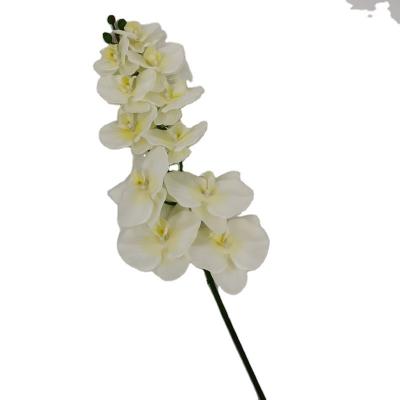 China High Quality Artificial Latex Orchid Flowers Fabric Latex Silk Stems Orchids Flower Real Touch To Wedding for sale