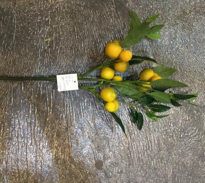 China Plastic and Lemon Plant Moss Stem Fruit Artificial Lemon Plants Decorative Lemon Tree for sale